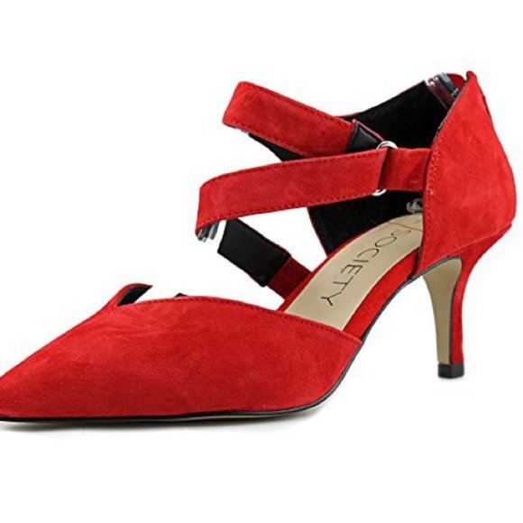 💎✨$175✨💎 RED suede heels - Picture 4 of 7